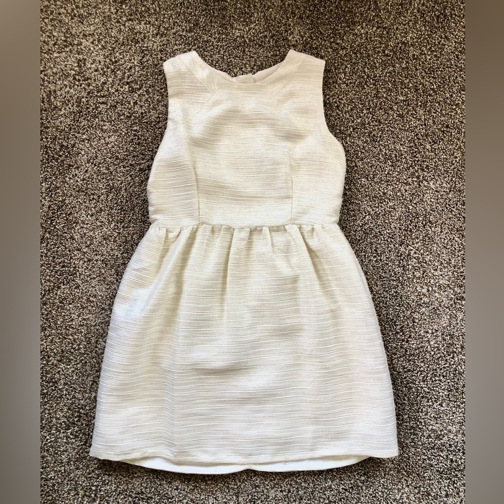 Women’s Cream Zip Up Dress